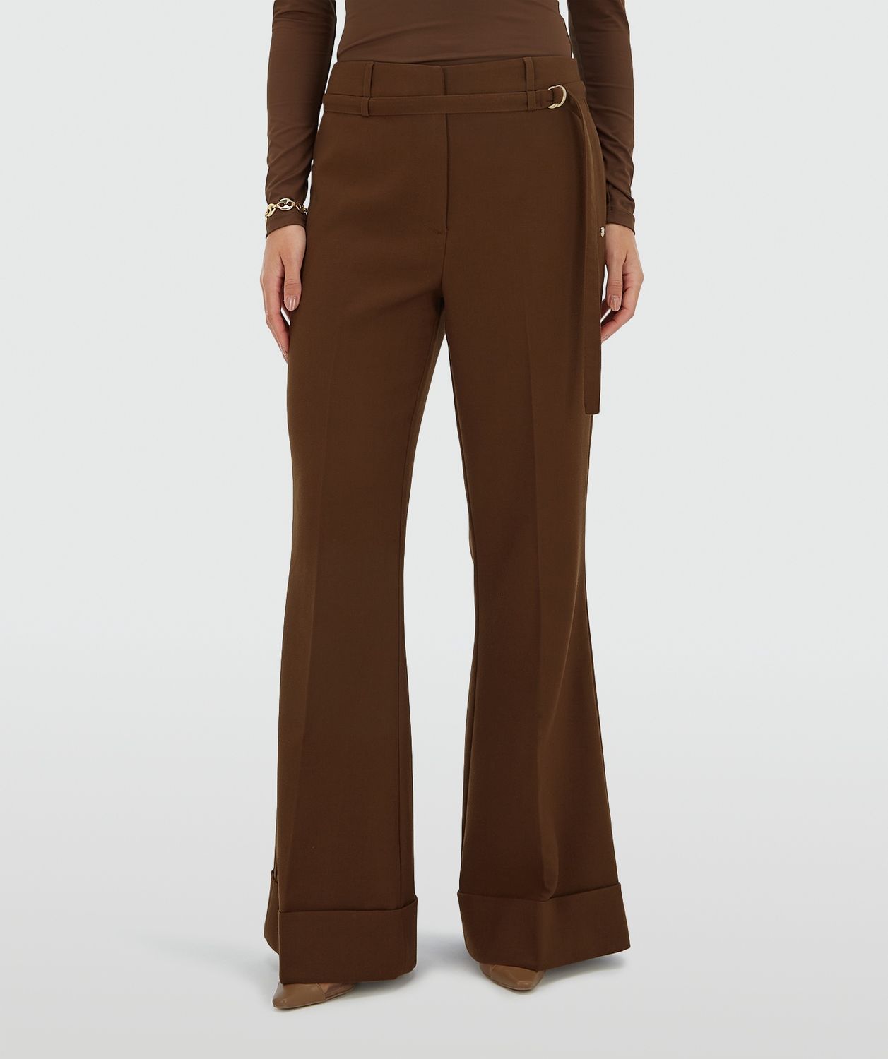 JV KORIEN pantalon - dark brown