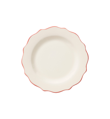 Ontbijtbord &#39;Carmine Scalloped&#39;