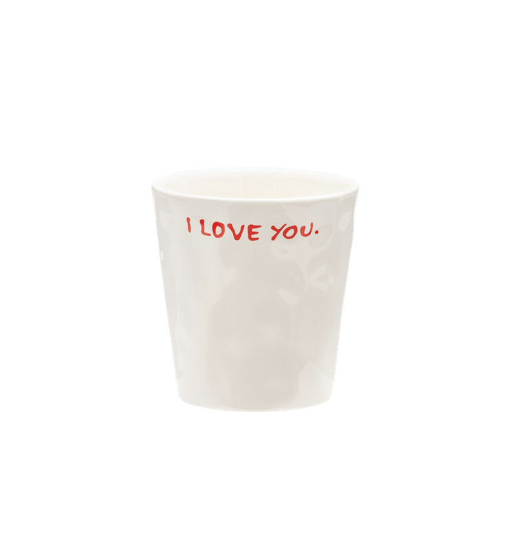 Koffie kopje met tekst