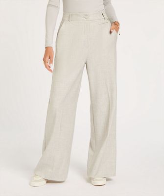 JV KATE wide leg pantalon - light grey