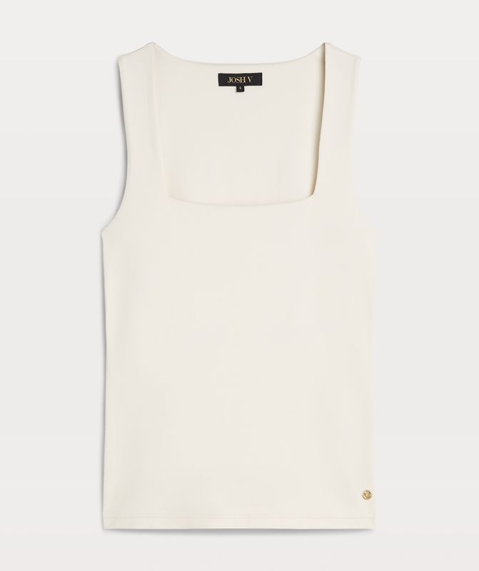 JV LINDE top - creme white