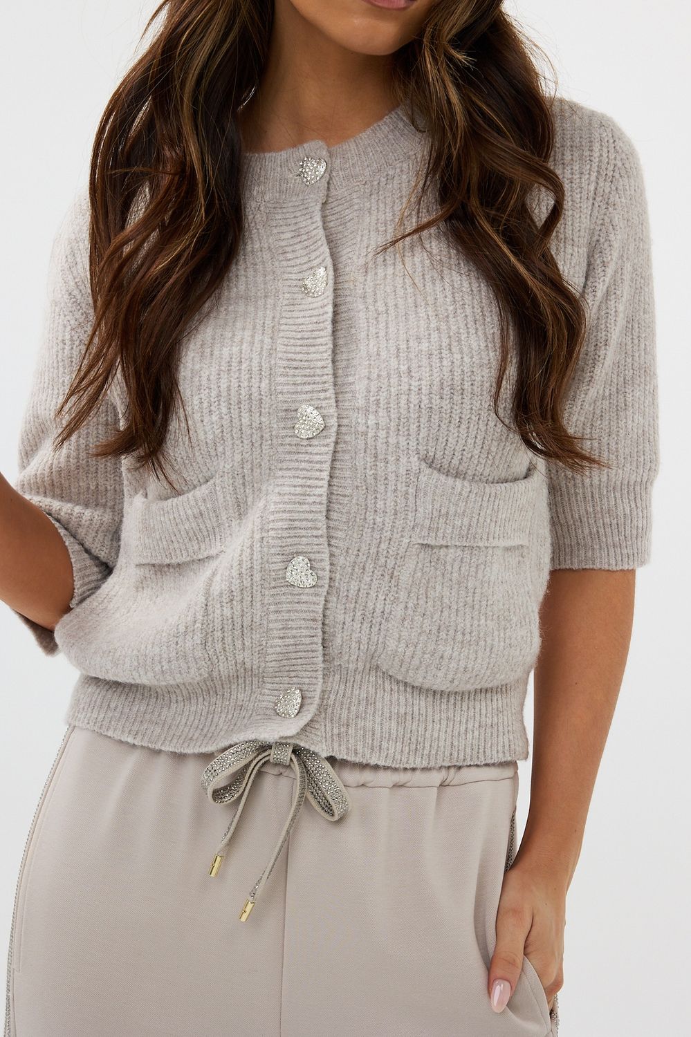 HEYB PARIS vestje - grey/beige