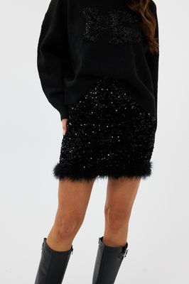 HEYB RILEY rokje - black