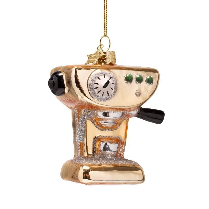 VONDELS ornament - gold coffee machine