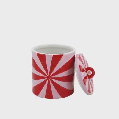 Sierpotje met deksel - pink/red