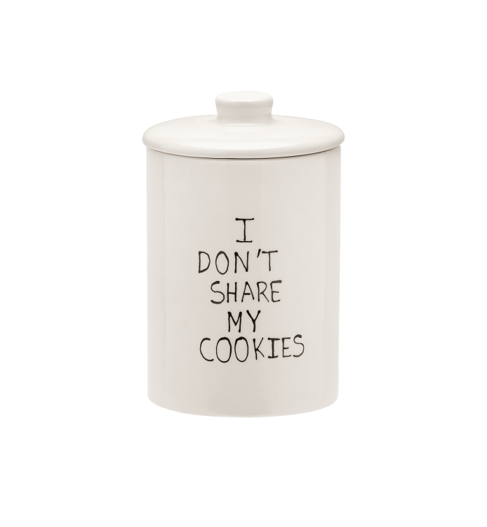 Koekjespot &#39;I don&#39;t share my cookies&#39;