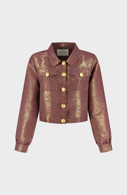 AMAYA LO jacket - bordeaux/gold