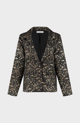 AMAYA JANNA jacket - black/gold