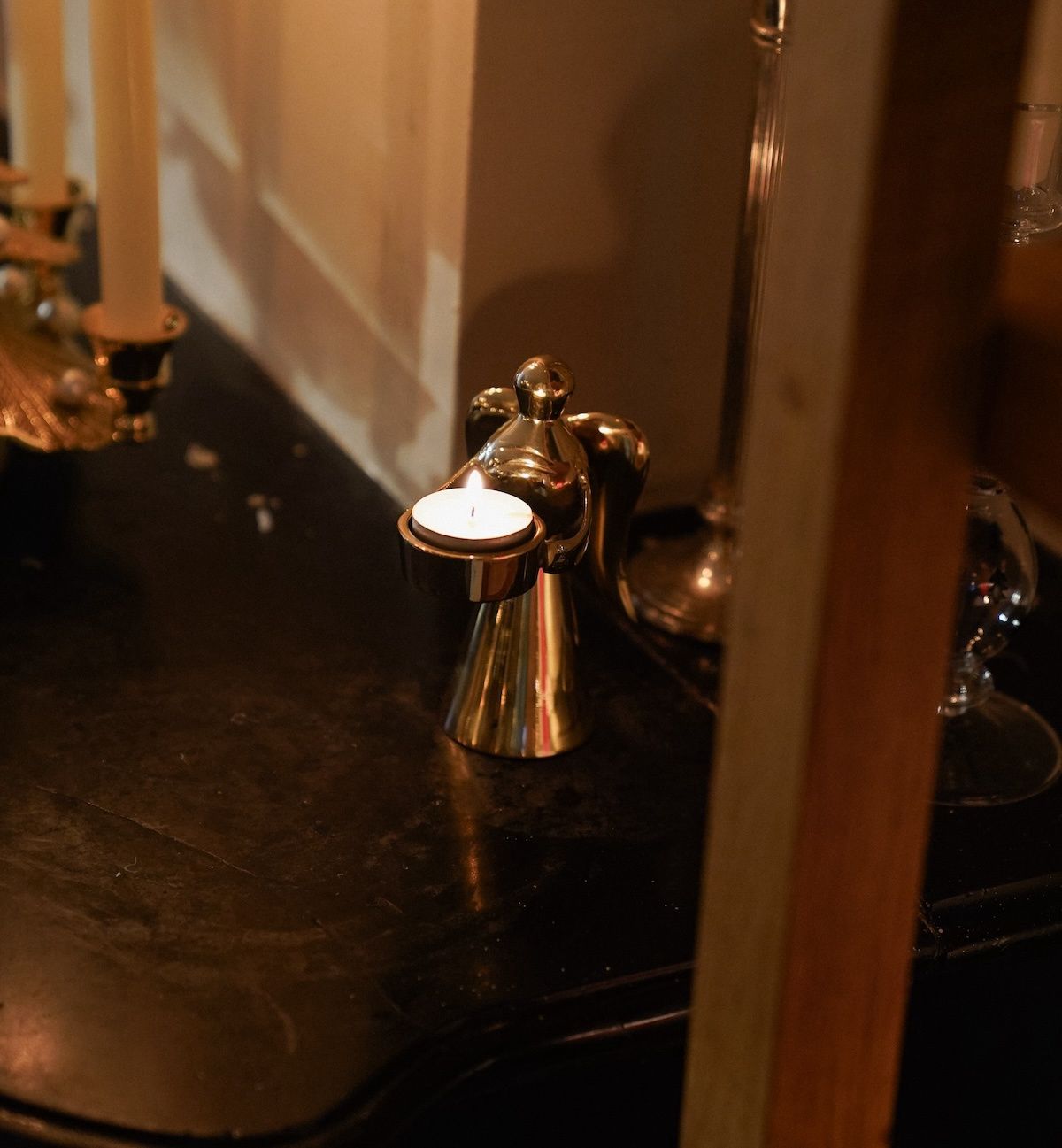 Waxine kandelaar &#39;Cherub&#39;