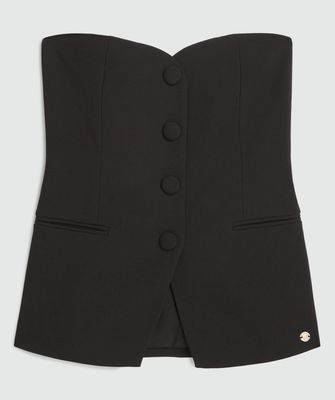 JV NIVA bustier top - zwart