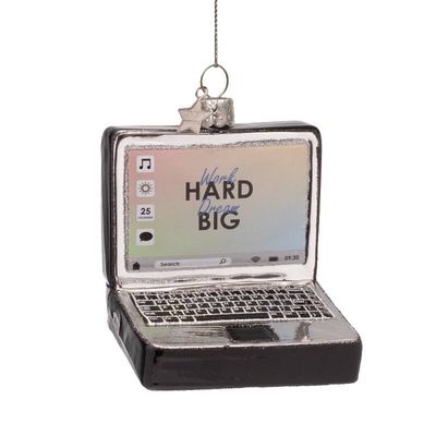 Ornament black laptop