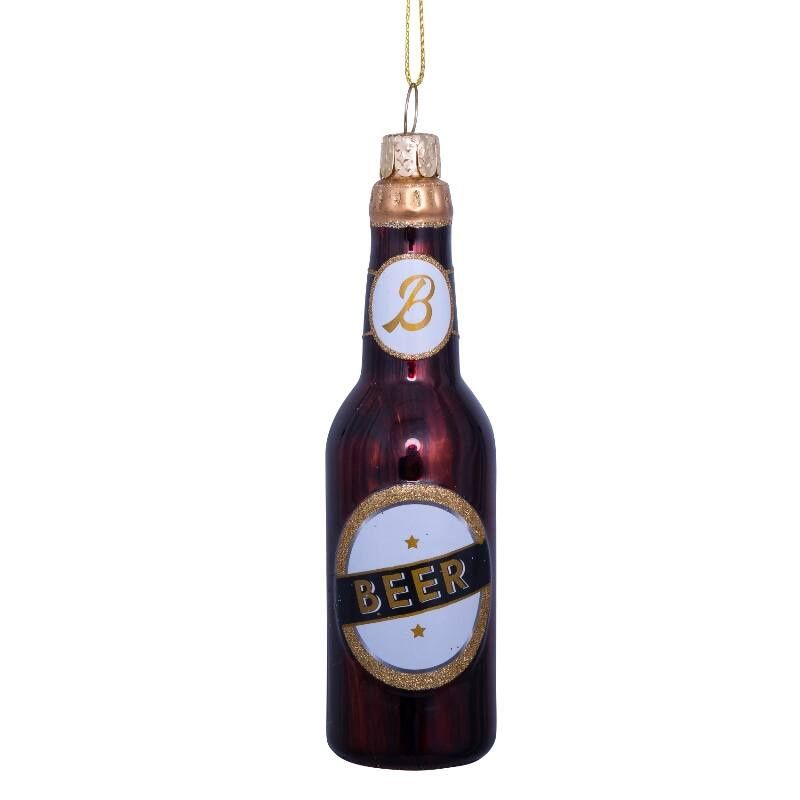 VONDELS ornament bier - bruin