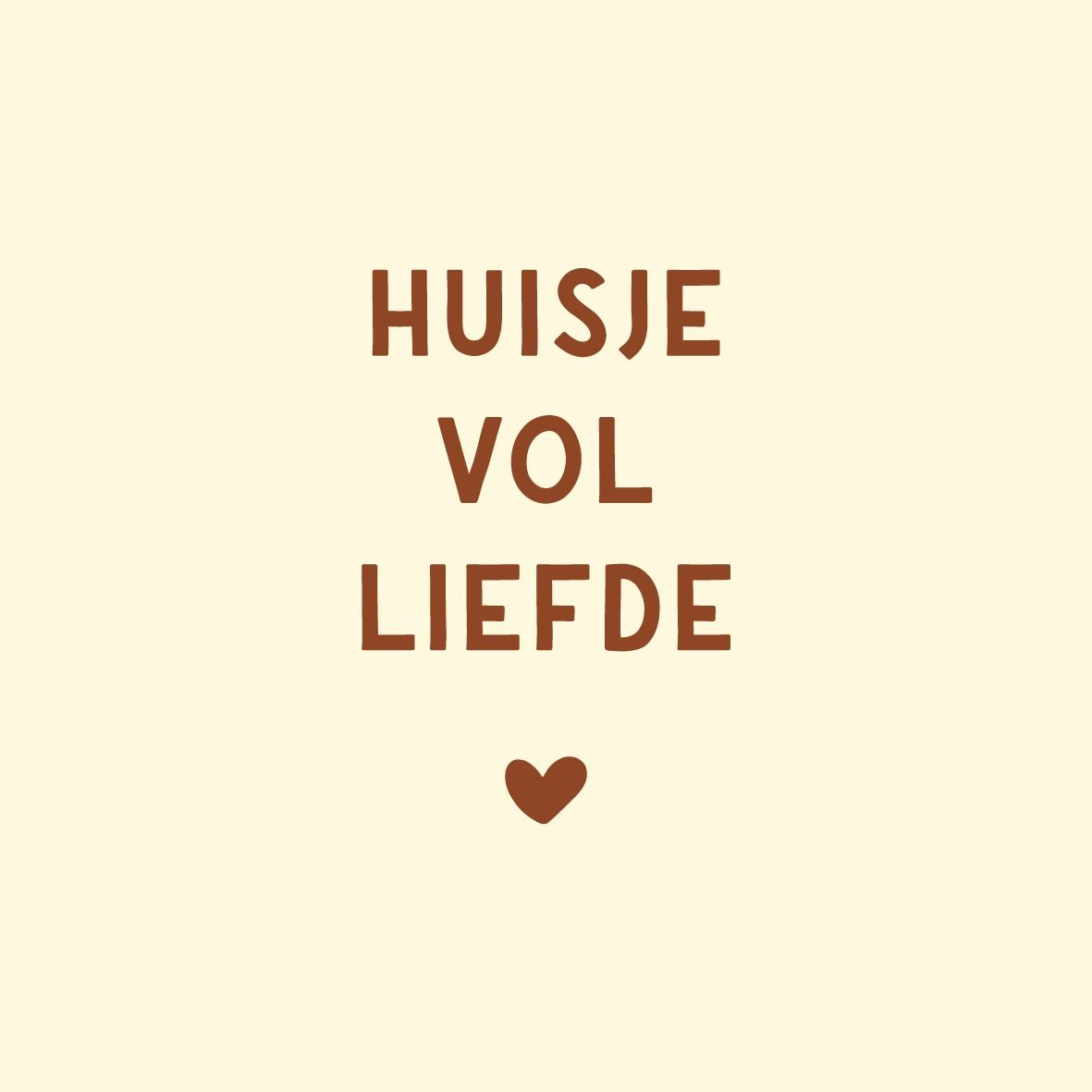 Tegeltje &#39;huisje vol liefde&#39;