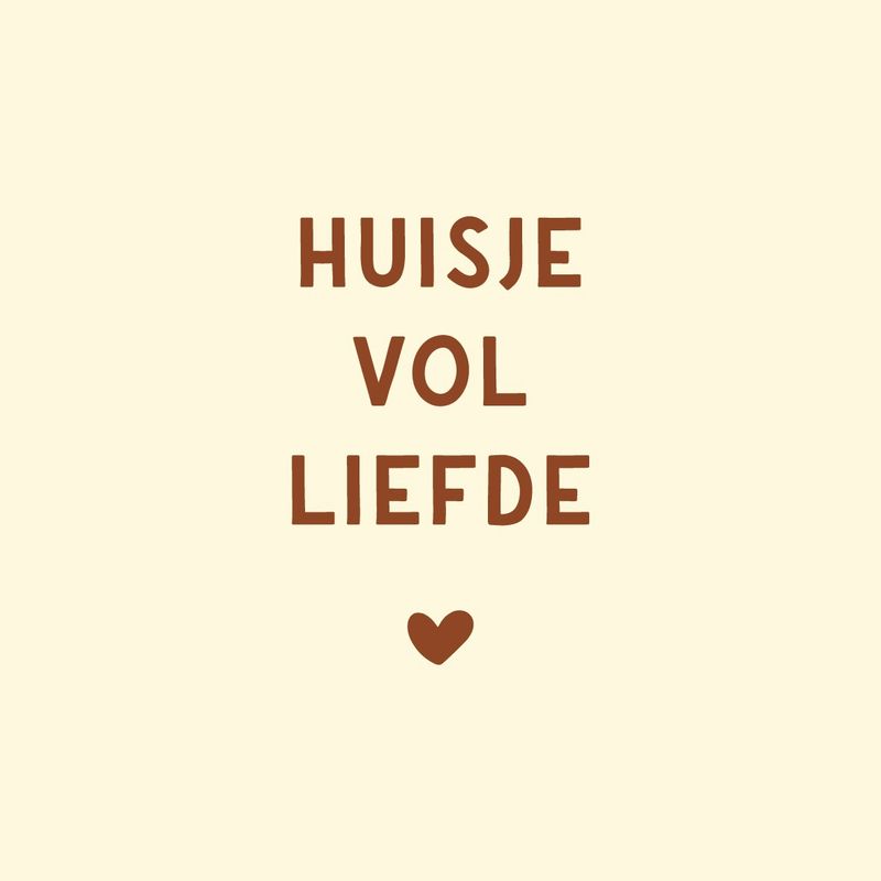 Tegeltje &#39;huisje vol liefde&#39;