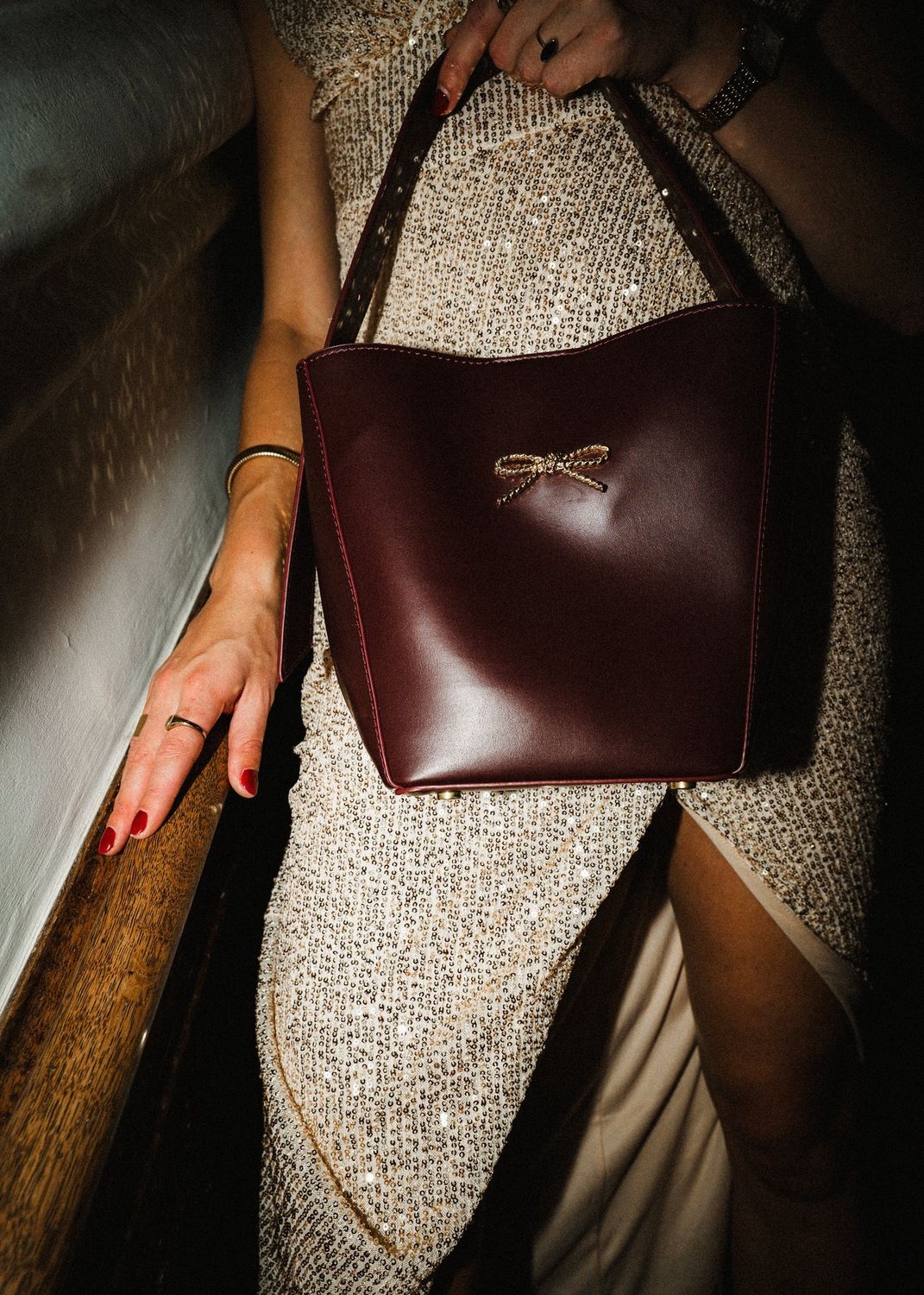 CJ tas Moulin Rouge - burgundy