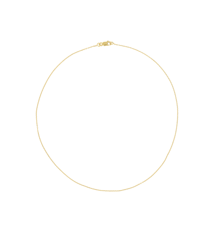 Anna + Nina 'anchor' ketting (43cm) - goud