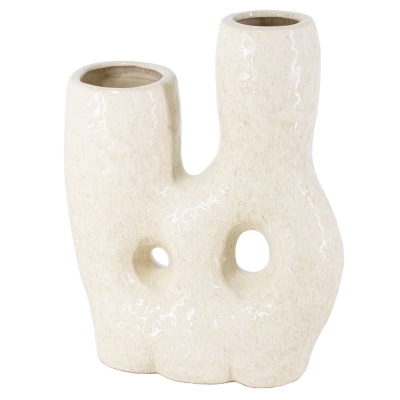 Vaas organisch 'CORAL' - off white | 24x10,5x31cm