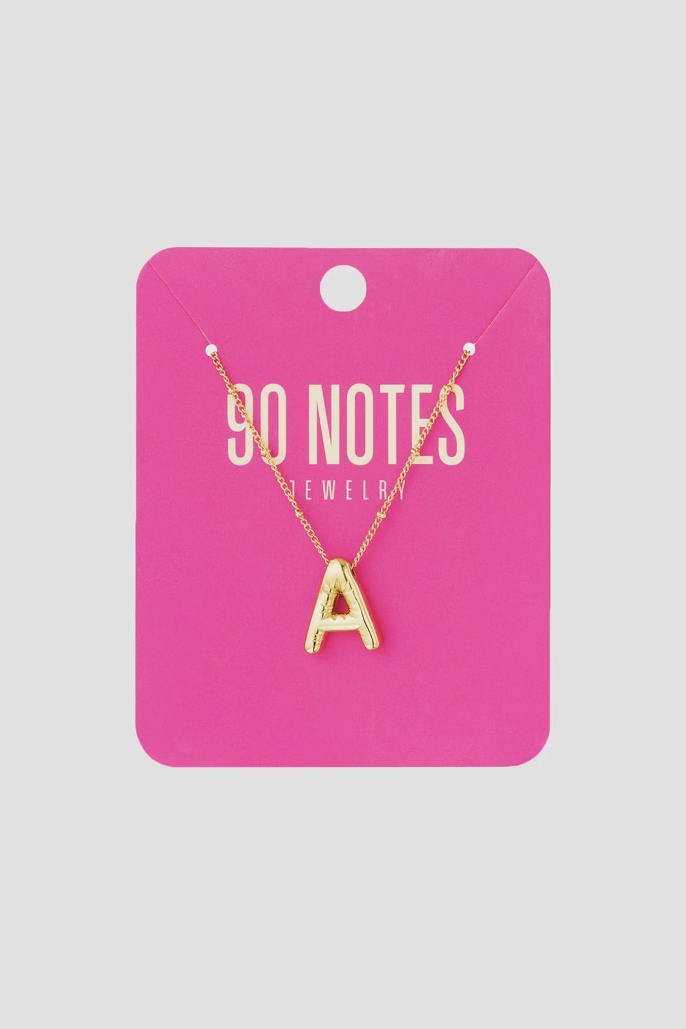 Initiaal ketting 'bubble', Letter: A