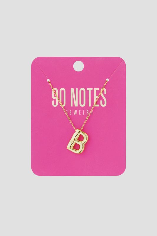 Initiaal ketting 'bubble'