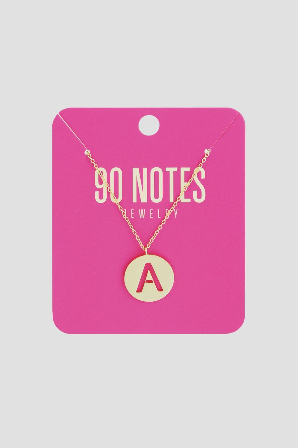 Initiaal ketting 'coin', Letter: A