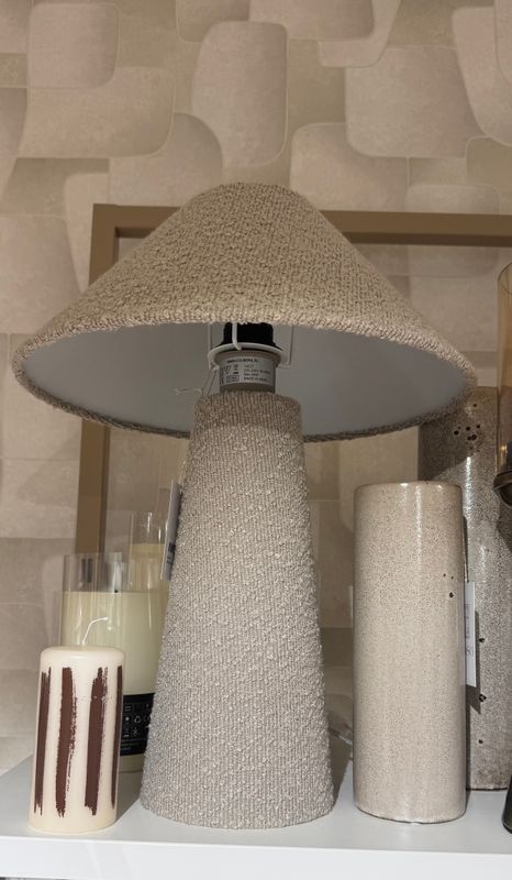 Boucle lampje taupe