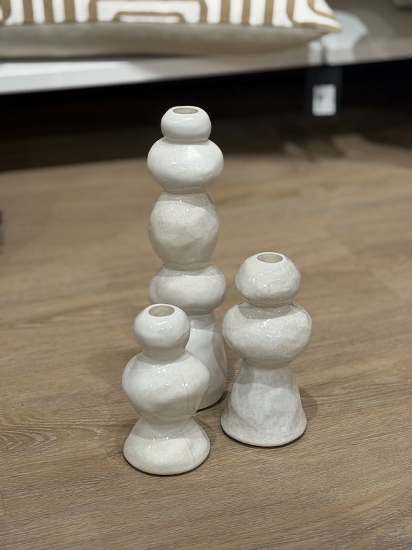 Kandelaar Rocky White