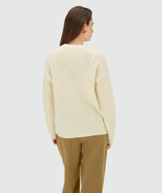 JV LOREEN knit trui - light ecru melange