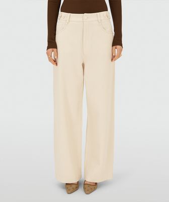 JV ROMAN wide leg jeans - ecru