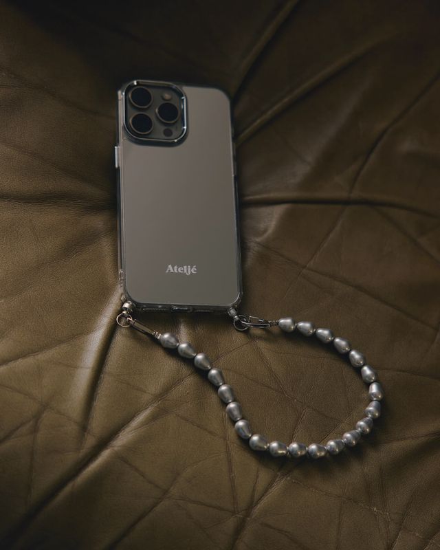Kort telefoonkord 'Bullet' - zilver