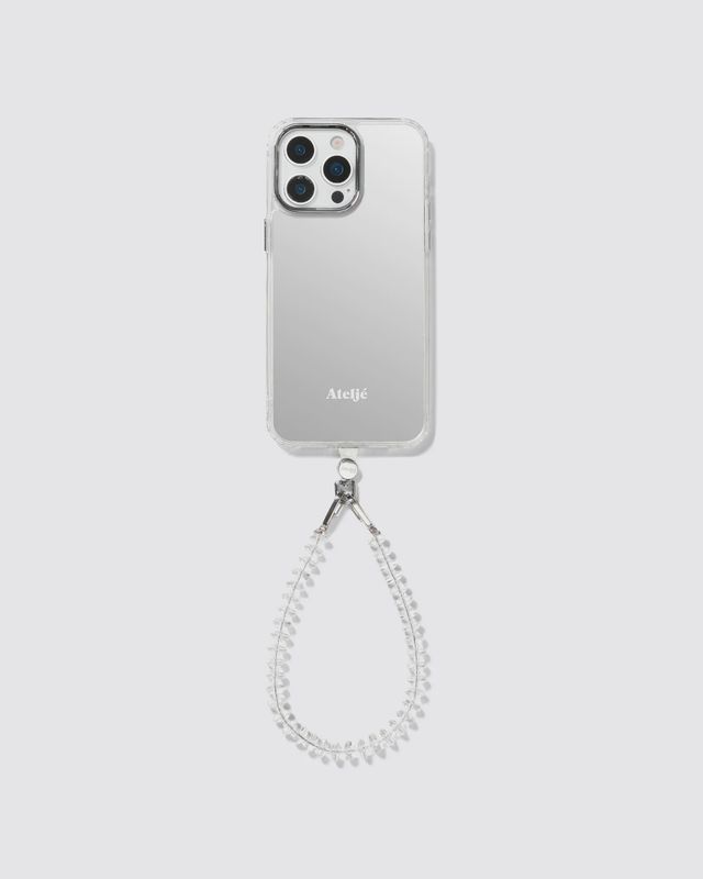 Kort telefoonkoord 'Echo' - zilver