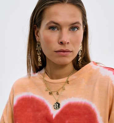 Ketting Amore - brass gold plated