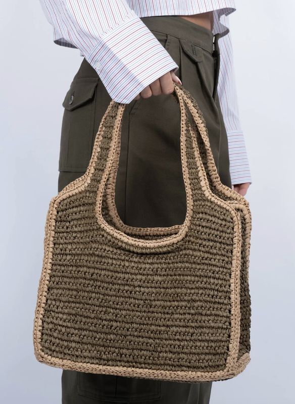 SUI AVA Waffle Cloud tas - chocolate/khaki