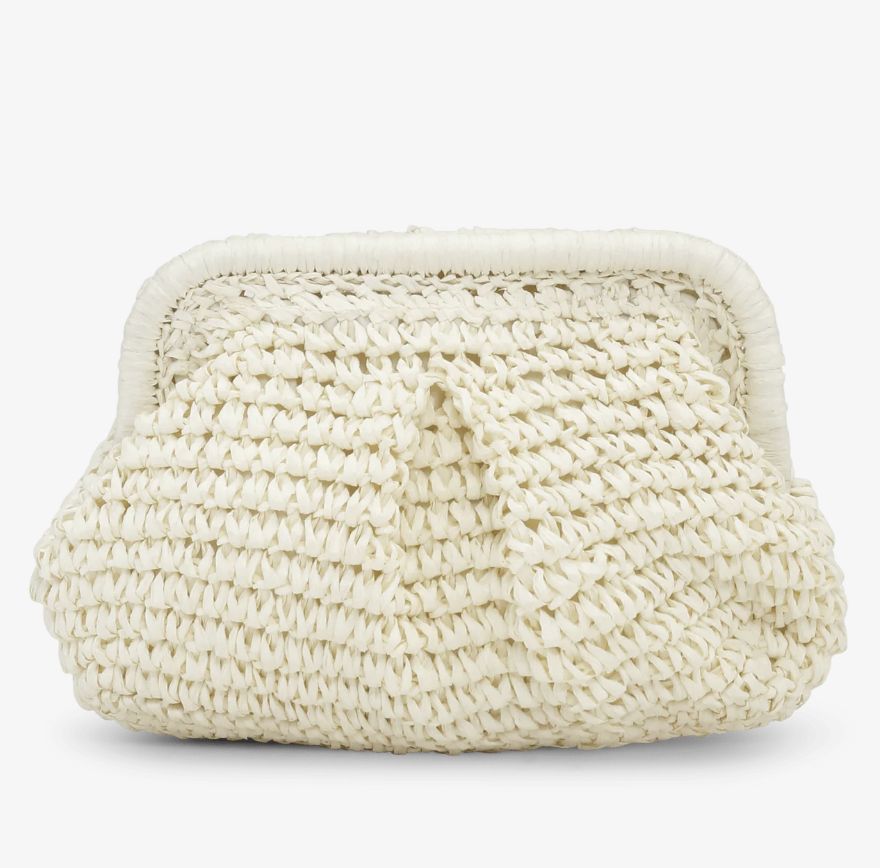SUI AVA OLIVIA clutch - vanilla bean
