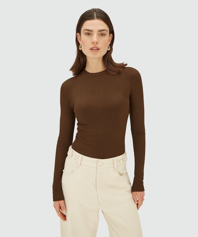 JV ATLAS long sleeve top - brown