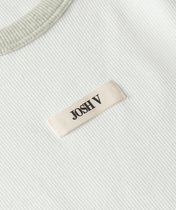 JV CODY fitted top - off white/grey