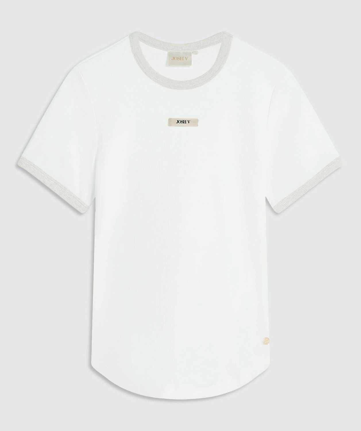 JV CODY fitted top - off white/grey