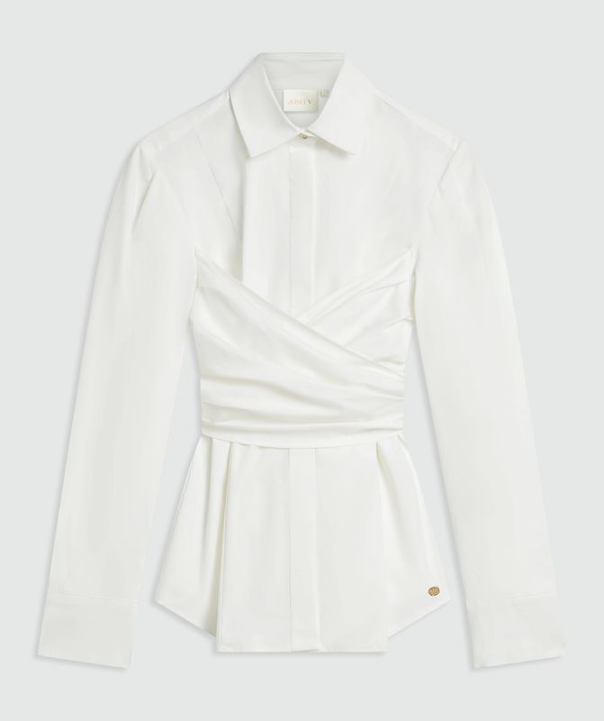 JV LUANN blouse getailleerd - off white