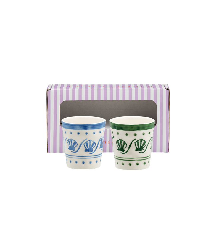 Koffie kopje 'Coastal Charm' - set van 2