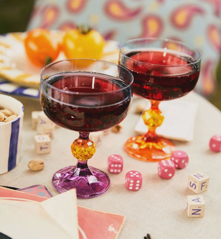 Cocktail glas 'Bliss' - multicoloured 1 stuk