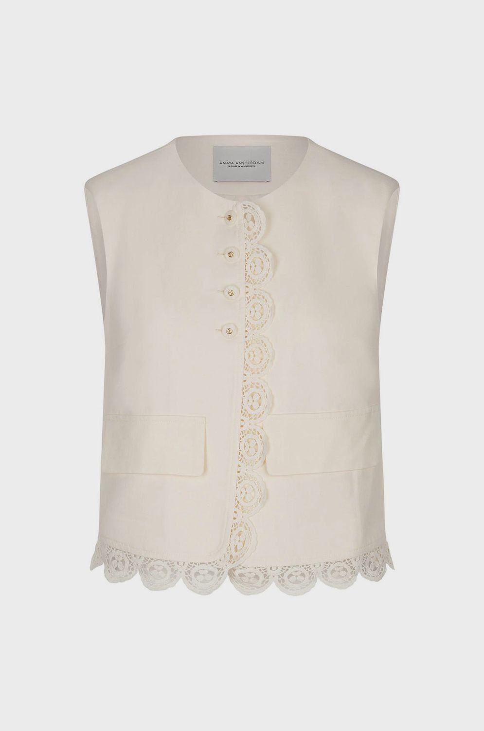 Amaya LUMA gilet/top - beige
