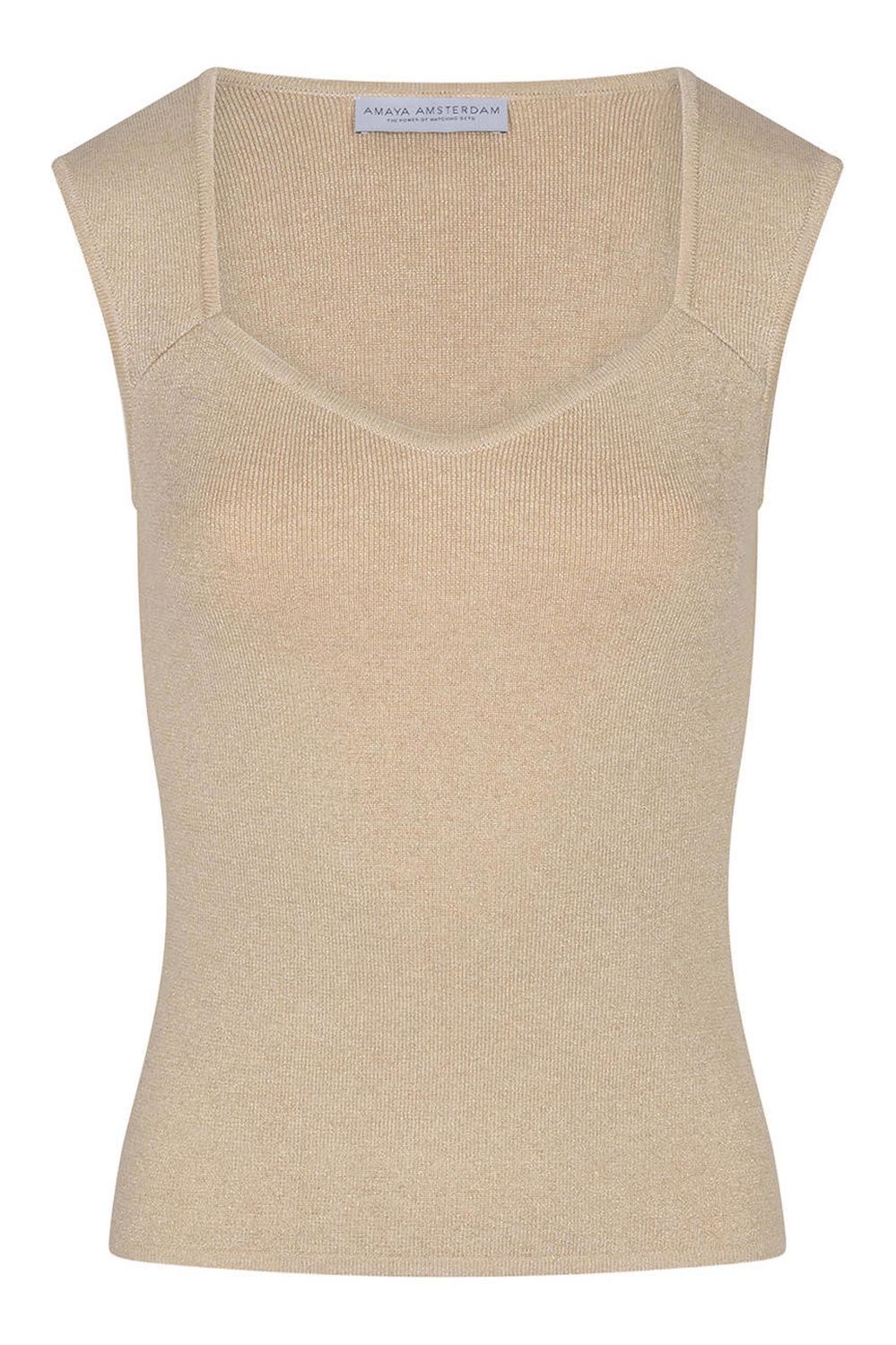 Amaya SUNROOT top - beige/goud