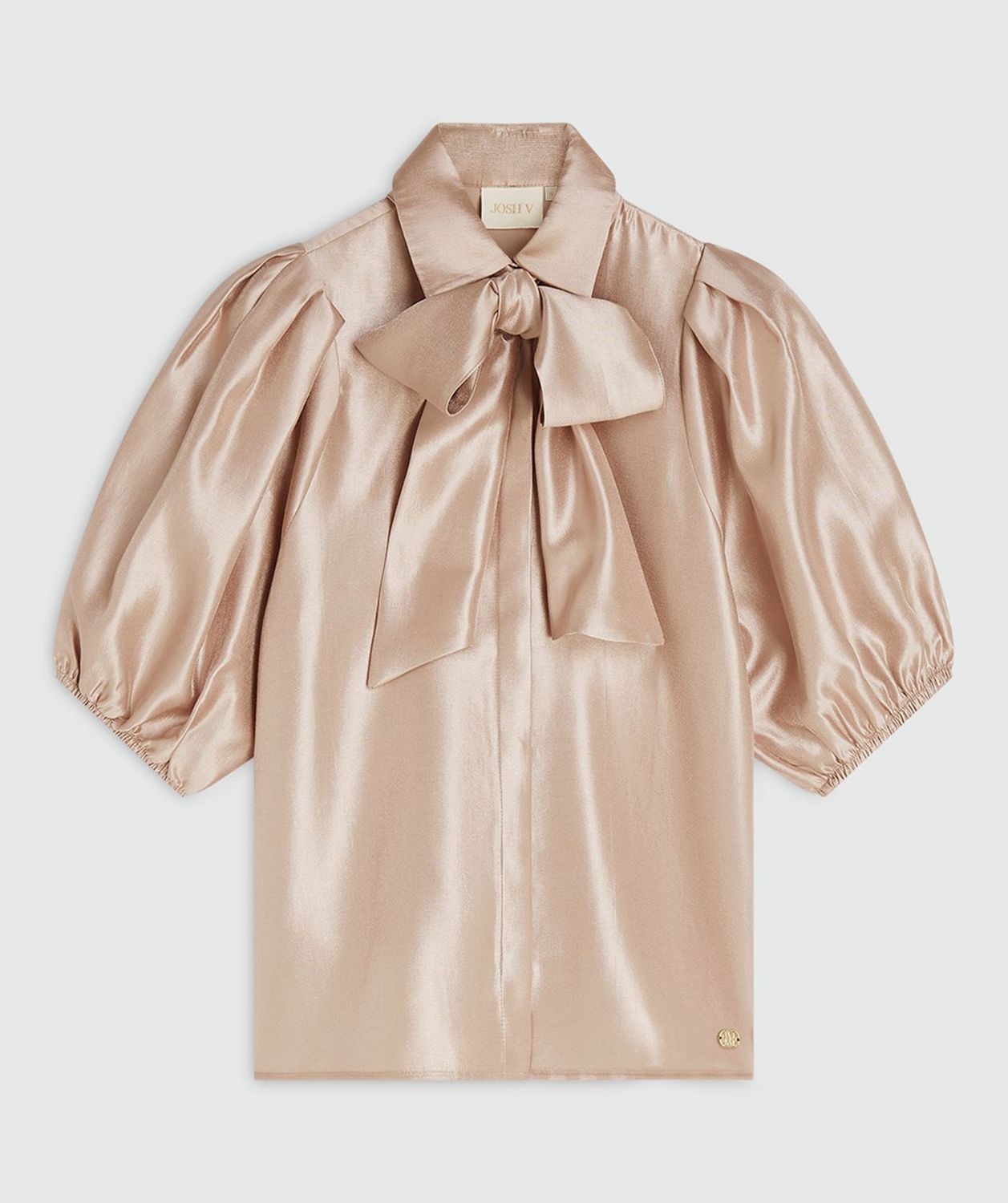 JV SYLVIANA blouse met strik (afneembaar) - dusty pink