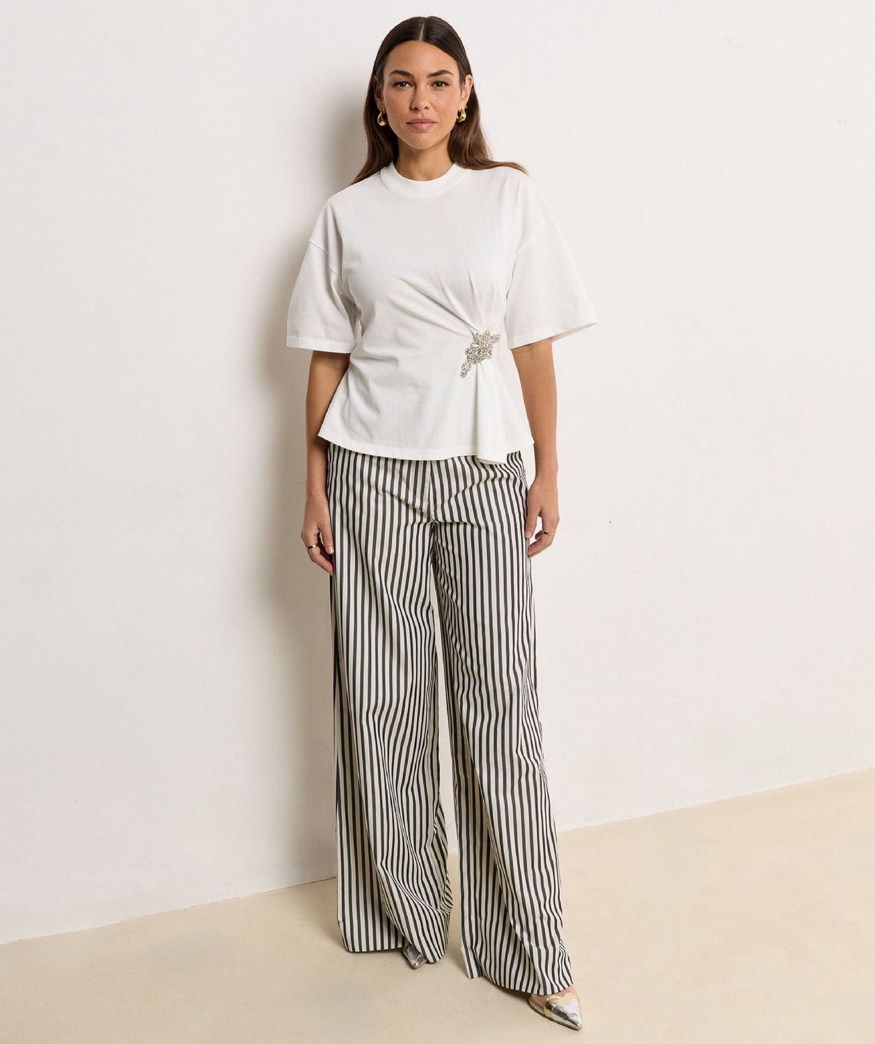 JV ODESSA pantalon - dark blue stripe