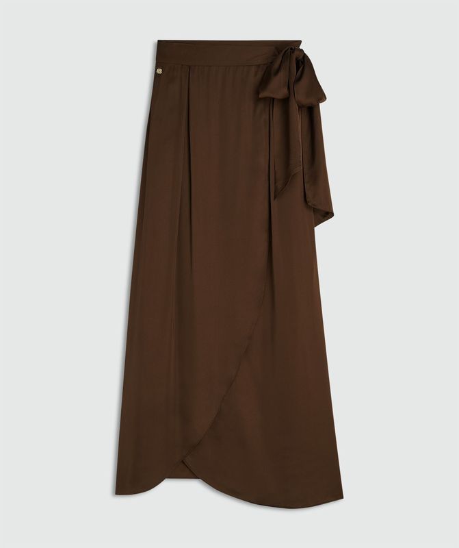 JV YAMICIA rok met overslag - dark brown