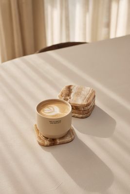 Marmeren onderzetters Onyx - set van 4