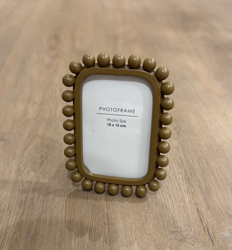 Fotolijst 'DOTS' - khaki 10x15cm