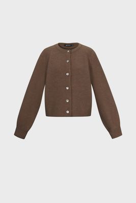 GIMME vest met wol - bruin