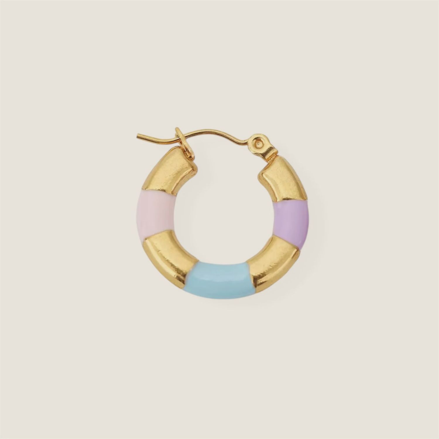 Pastel Hoop oorbel
