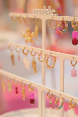 Pastel Hoop oorbel