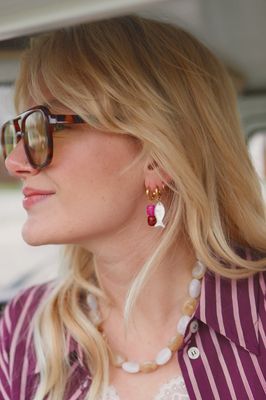 Cherry Bubblegum oorbel